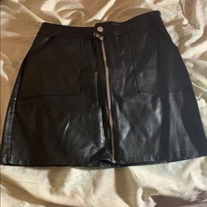 Leather skirt